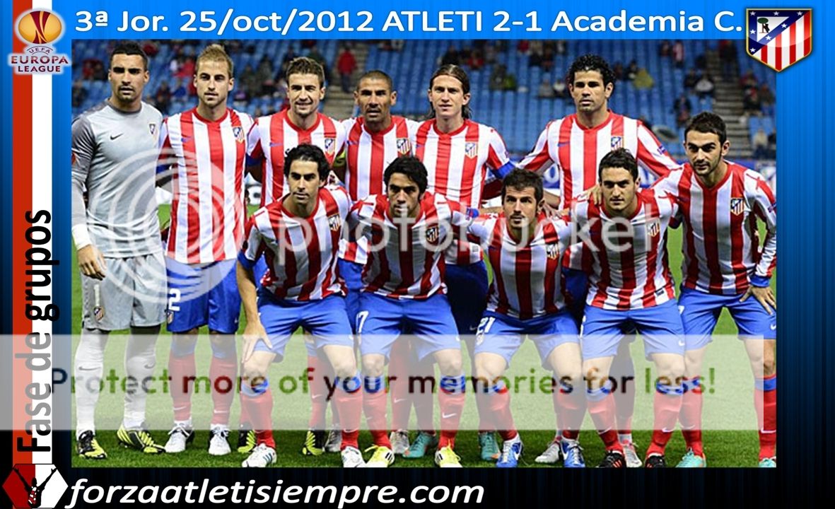 3ª Jor. UEFA E.L. 2012/13 ATLÉTI 2 - ACADÉMICA 1 - Los suplentes mantienen  002aaCopiar-1